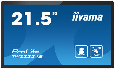 IIYAMA ProLite TW2223 lietimui jautrus ekranas (PCAP) su Android OS, 54.6cm (21.5'')