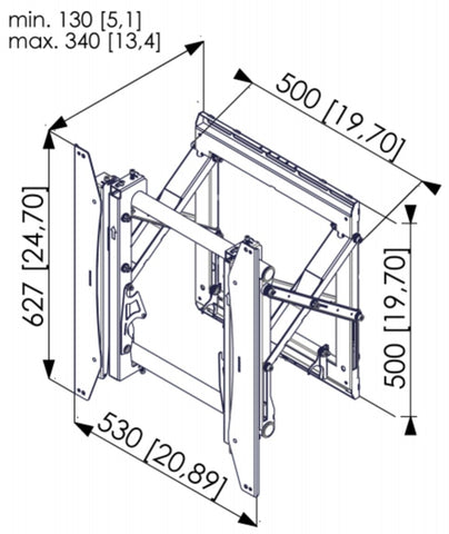 Vogel's PFW 6875 VIDEO WALL POP OUT MODULE PORTRAIT