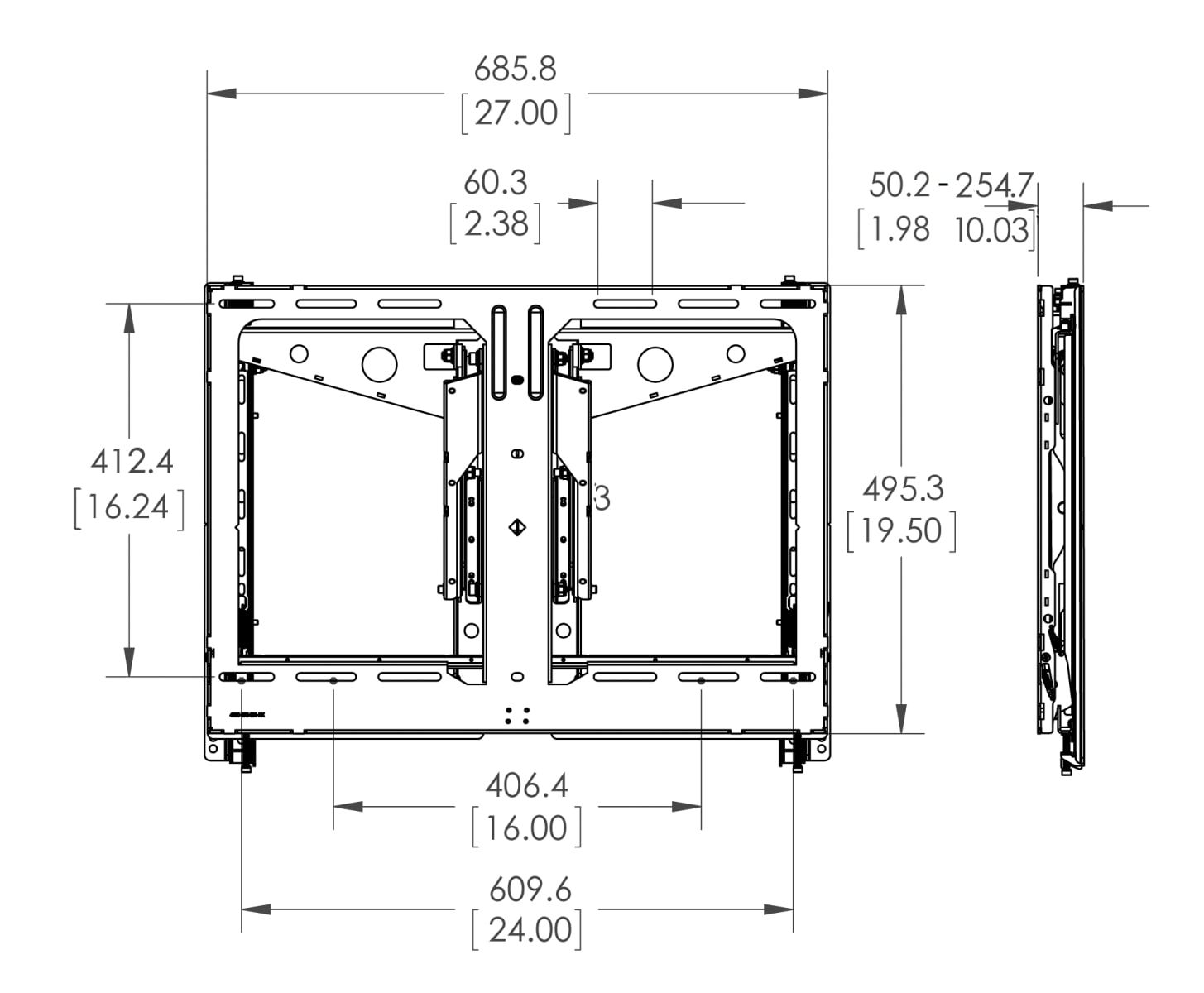 Vogel's PFW 6880 VIDEO WALL POP-OUT MODULE SLIM