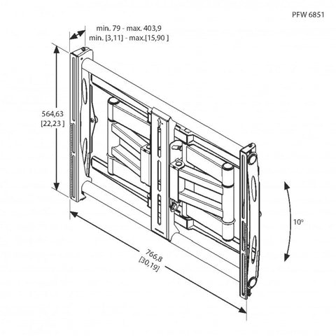 Vogel's PFW 6851 Display wall mount - turn & tilt, 80 kg