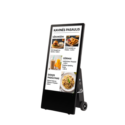ALTUMAS A-BOARD PRO SKAITMENINIS LAUKO STENDAS SU BATERIJA - 43" - 1500 NIT - JUODAS