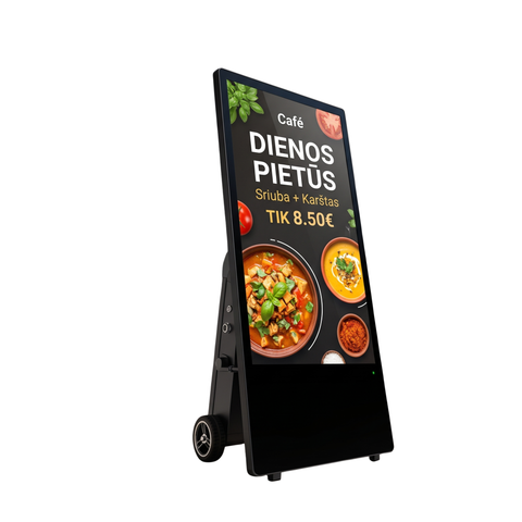 ALTUMAS A-BOARD PLUS SKAITMENINIS LAUKO STENDAS SU BATERIJA - 43" - 3000 NIT - JUODAS