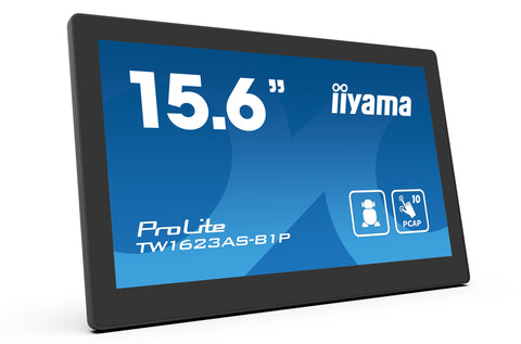IIYAMA ProLite TW1623 lietimui jautrus ekranas (PCAP) su Android OS, 39.6 cm (15,6'')