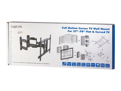 LogiLink - FULL MOTION TV Wall Mount, 32-70 Inches, kampinis montavimas