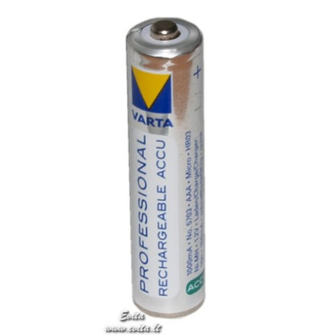Trijų AAA pakraunamų baterijų komplektas VARTA Professional Lithium