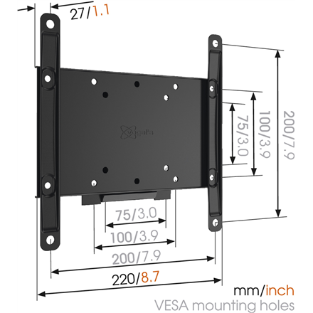 Vogels MA2000 (A1) Fixed TV Wall Mount 19"-40"