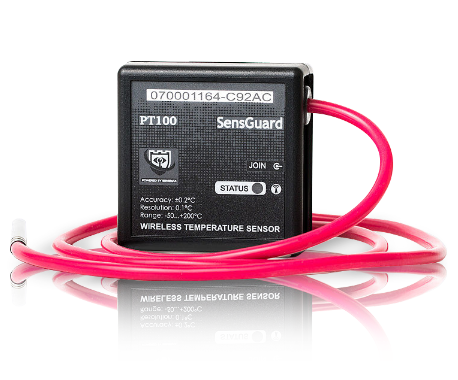 Wireless temperature sensor with probe SensMax SensGuard PT100