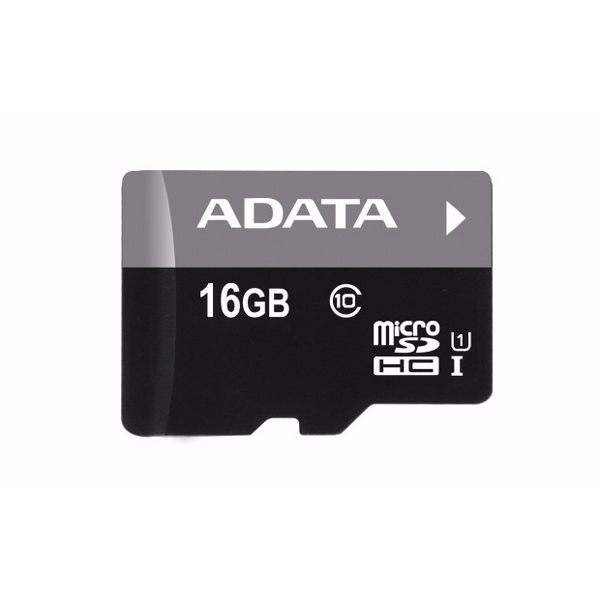A-DATA 16GB Premier microSDHC UHS-I U1 Card (Class 10) with 1 Adapter, retail - mikro SD kortelė
