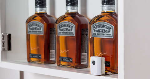 Invue Smart Lock Showcase Lock - for swing out glass doors on a wood frame